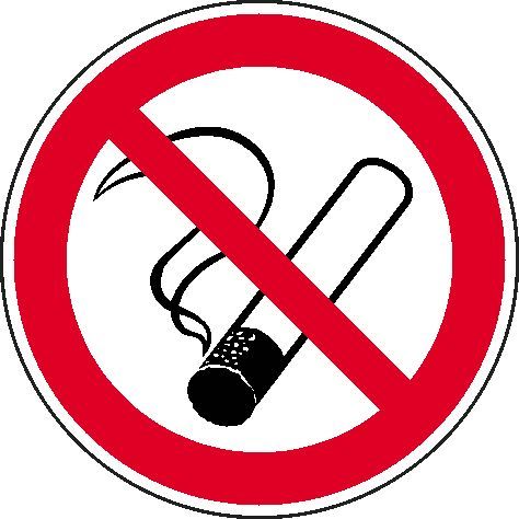 Schild Rauchen verboten 10cm 11.0802 